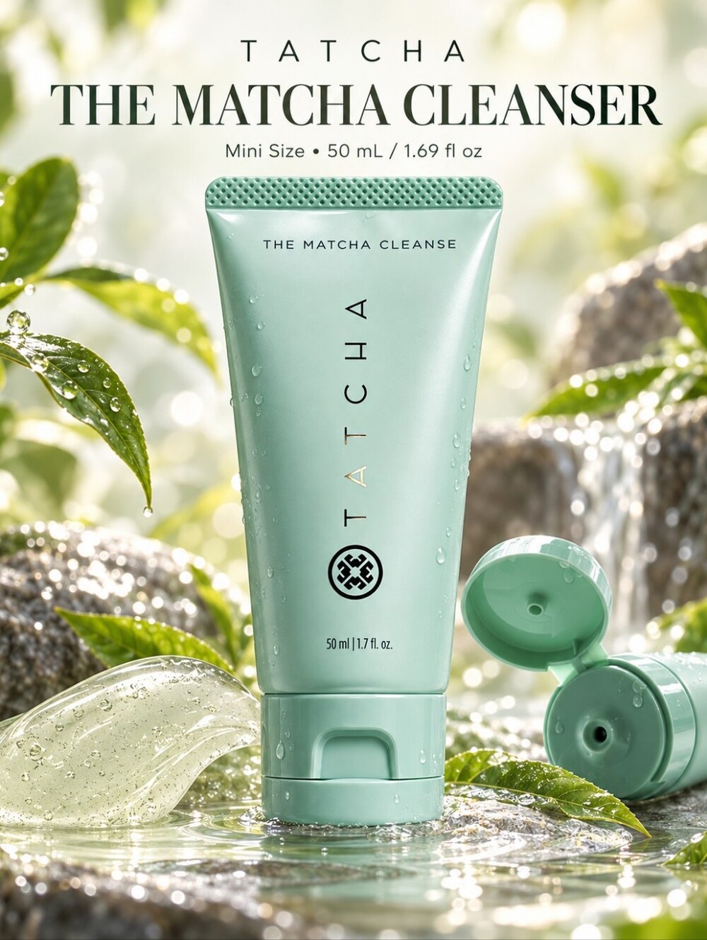 Tatcha Matcha Cleanser - Mint Green Gel Cleanser
